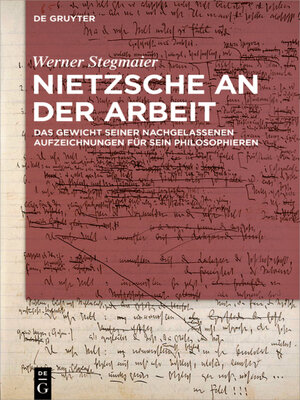 cover image of Nietzsche an der Arbeit